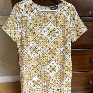 Yellow T-Shirt Style Dress